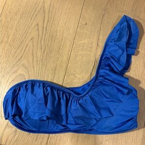 Aerie Blue Ruffled Bikini Top